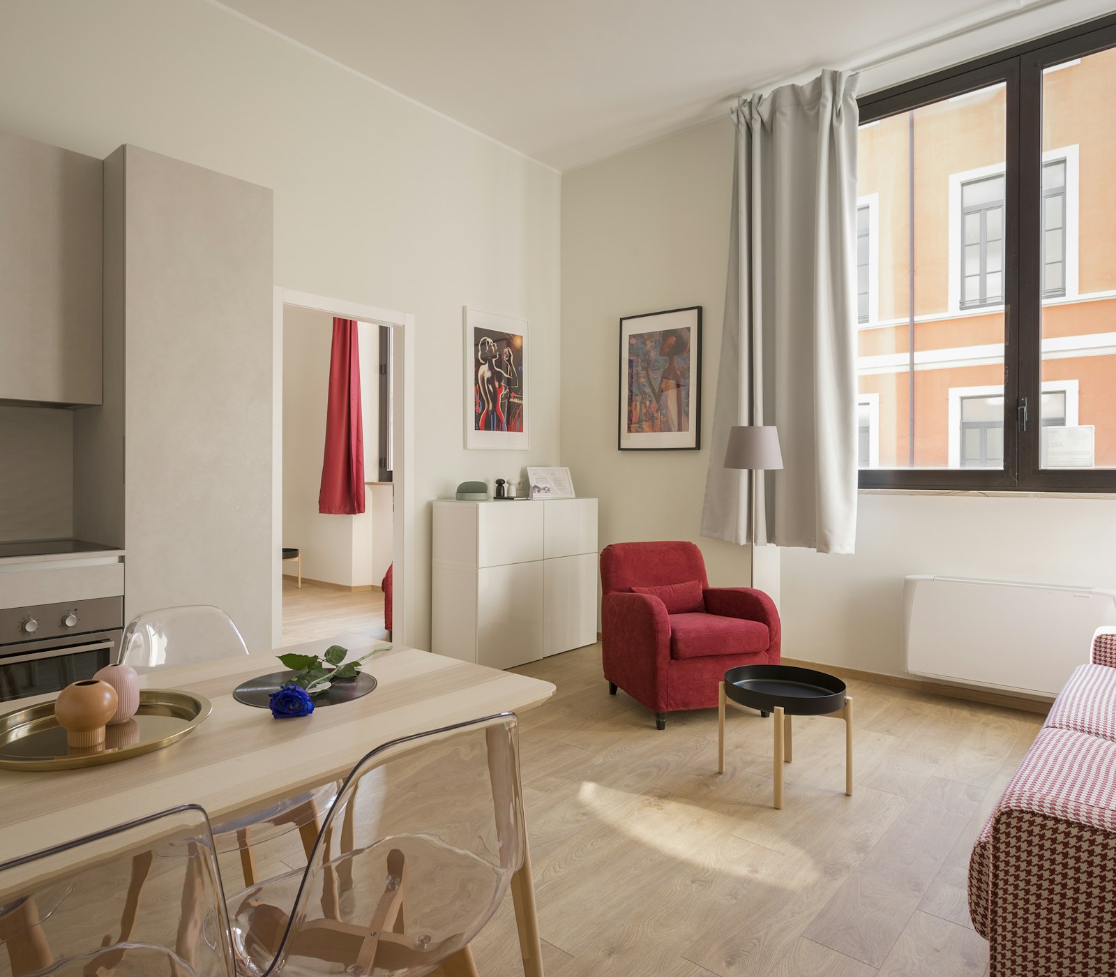 Bright, cozy rental apartment interior